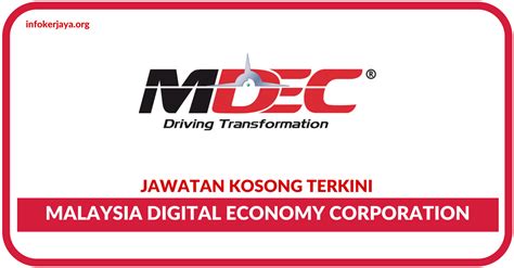 The multimedia development corporation (mdec) was incorporated in 1996 to oversee the development of the msc malaysia and to advise the in october 2010, mdec was given an additional task by the government, which was to develop a blueprint for a digital economy that draws from the. Jawatan Kosong Terkini Malaysia Digital Economy ...