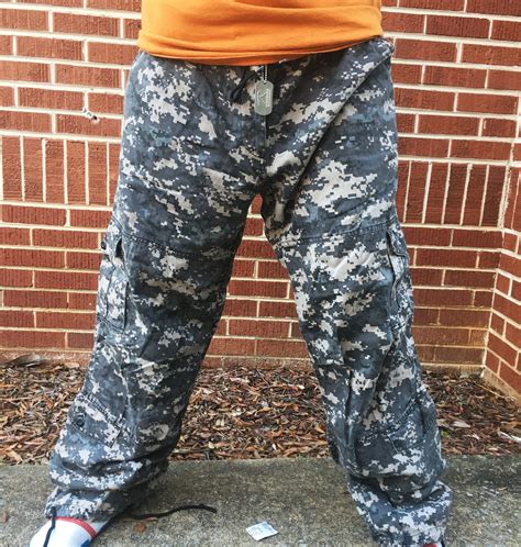 Womens Camo Vintage Paratrooper Fatigue Pants