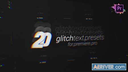 In order to install mogrt files go to the downloads page, download the.zip file. Videohive 20 Glitch Text Presets Pack For Premiere Pro ...