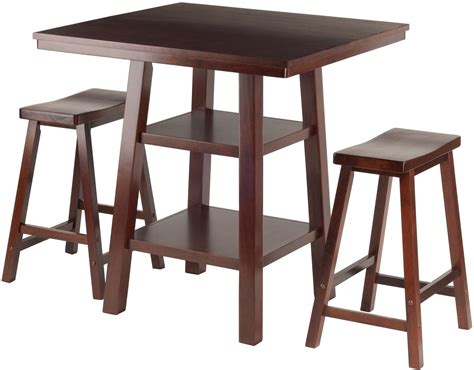 Check spelling or type a new query. Orlando 3 Piece Walnut Counter Height Dining Set with ...