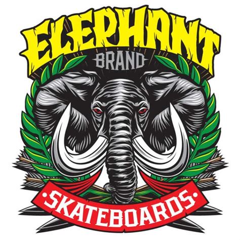 Elephant Brand Logo Deck 8.5" x 32.25" Brown - CalStreets BoarderLabs gambar png
