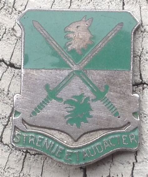 741st Tank Battalion Distinctive Insignia Pinback Marked Sterling