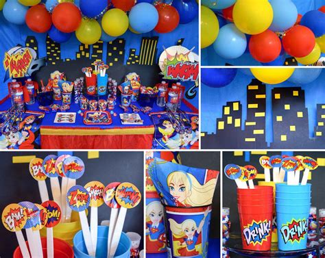 DC Superhero Girls Party Decorations Girl Superhero Birthday Party