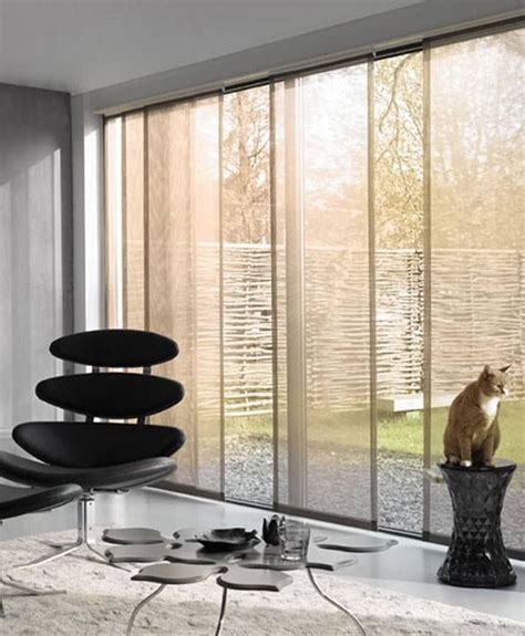 Sliding Panel Shades Are Popular For Large Windows And Walls Of Glass