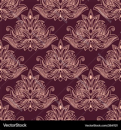 persian seamless floral pattern royalty free vector image