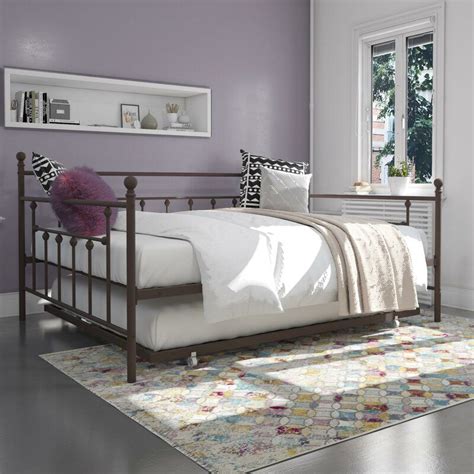 Solid wood daybed with trundle ideas on foter. Ione Daybed with Trundle in 2020 | Twin daybed with ...