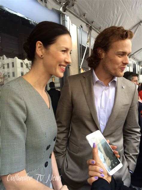 Our Saks Outlander Interview With Sam Heughan And Caitriona Balfe Outlander TV News