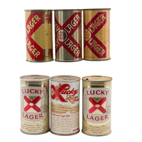 Six Lucky Lager Beer Cans Sold At Auction On 30th April Fine Estate