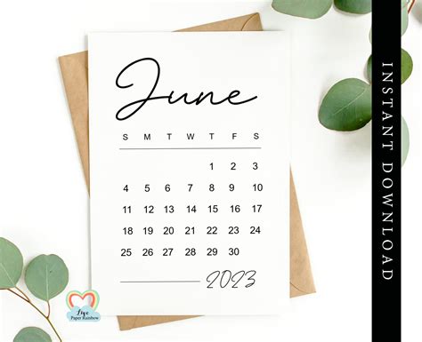 Juni 2023 Kalender Afdrukbare Baby Uitgerekende Datum Juni Etsy België