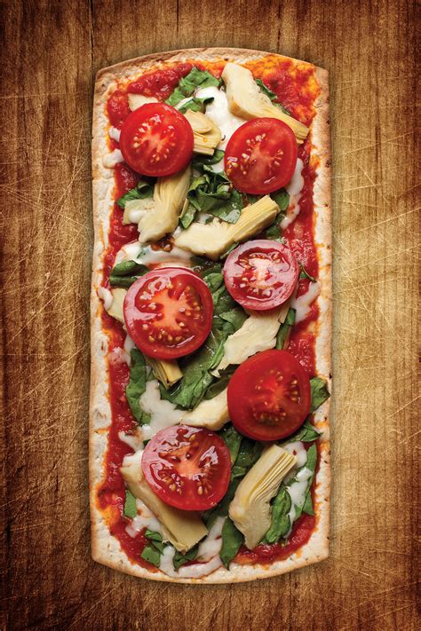 The crust turned out just fine. Thin Crust Tomato, Artichoke and Spinach Flatbread Pizza ...