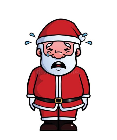 Santa Claus Crying Stock Vector Illustration Of Tears 33376998