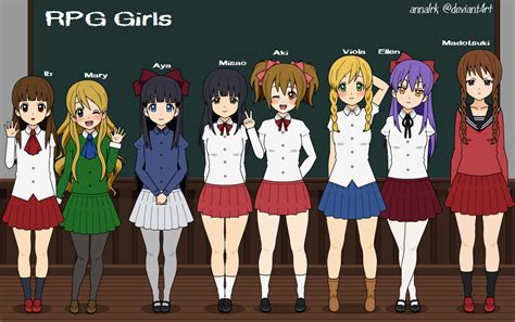 Personajes de juegos dibujo personajes personajes de anime juegos indies anime facil de dibujar games de terror ilustración japonesa pareja animé arte de videojuegos. RPG School - RPG Horror Game Girls Photo (35733323 ...