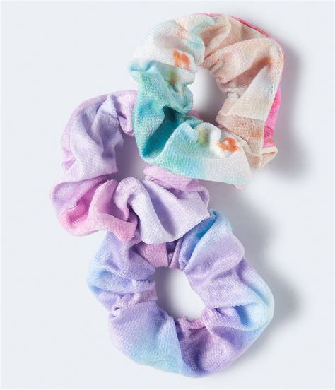Velvety Tie Dye Scrunchie 3 Pack
