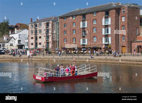 Butts Ferry Exeter Quayside Devon England Stock Photo Alamy