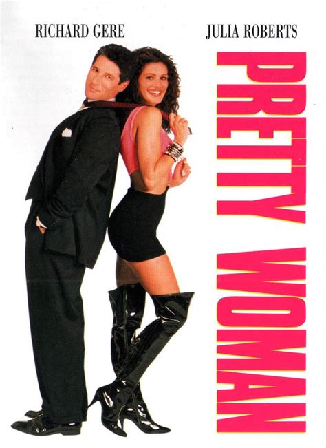 The Poster For Pretty Woman Starring Actors Richard Gere And Julia Roberts Who Appear To Be In