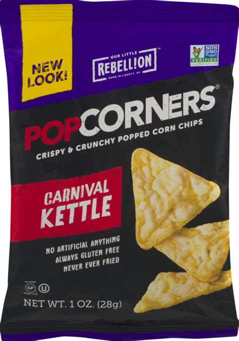 Popcorners Crispy And Crunchy Popped Corn Chips Carnival Kettle