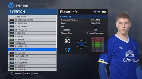 Facepack includes 10 everton players' faces : PES 2017 Guide: How to Add Licensed Teams and Kits