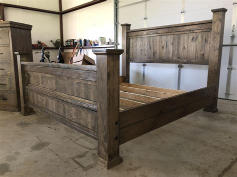 Farmhouse Bed Frame Double X Design Farmhouse Bed Frame Rustic Bed