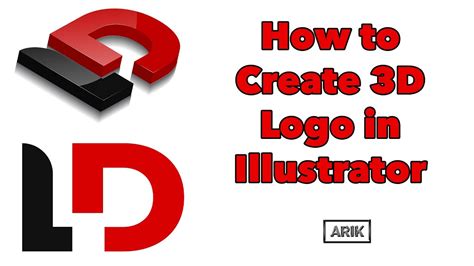 How To Create 3d Logo In Illustrator Youtube