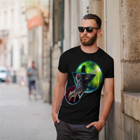 Wellcoda Space Abstract Art Mens T Shirt Universe Graphic Design