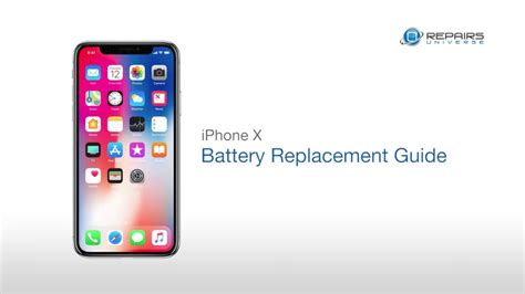 Great news!!!you're in the right place for iphone x battery. iPhone X Battery Replacement Guide - RepairsUniverse - YouTube