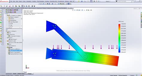 You can calculate displacement at any point along a circular path by calculation of straight line from origin to that point — this being the length of the chord. Use Solidworks in Stress Analysis - Measure Stresses ...