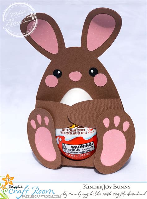 Download DIY Bunny Candy Egg Holder with instant SVG download - Pazzles