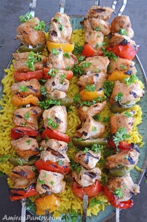 Yummy Middle Eastern Chicken Kabobs Recipe Chicken Kabobs Chicken