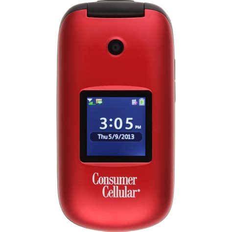 Consumer Cellular Envoy Red Envoy Feature Phone