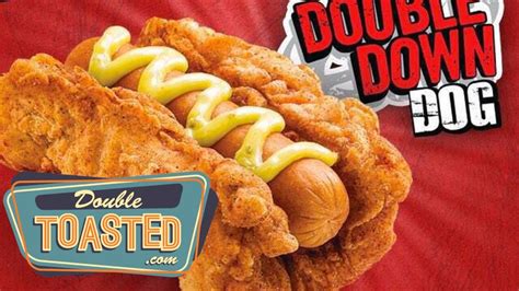 News of the double down dog has hit the virtual big time, garnering headlines from major publications including time and usa today and generating significant twitter buzz, even among the why is everyone so appalled by the kfc double down dog? WHAT! THE KFC DOUBLE DOWN DOG! - Double Toasted Highlight ...