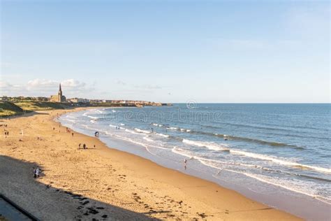 Tynemouth Longsands Beach In Northeast England On A Summer Day