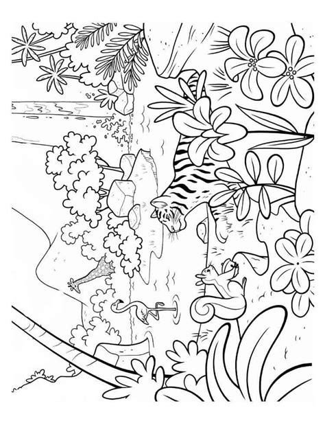 Jungle Theme Coloring Pages