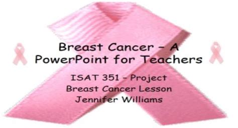 Free Download Breast Cancer In Women Powerpoint Presentation Slides