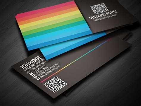 Our fat business cards are overnightprints' toughest and most luxurious print product. Quick response business card design ver 04 on Behance