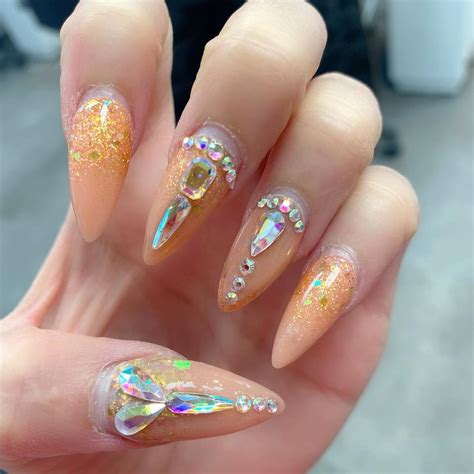 UPDATED: 45 Sparkling Nails with Diamonds (May 2020) Then, fill that space in with your first tape is clearly your new bff when it comes to this summer's nail designs.