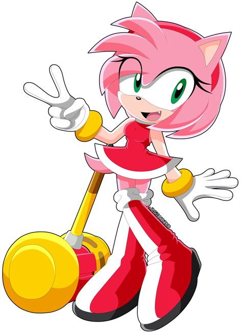 Amy Rose Sonic X Style By Jasie Norko Amy Rose Sonic Sonic And Amy