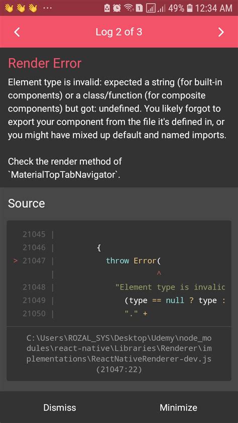 React Native Check The Render Method Of Materialtoptabnavigator