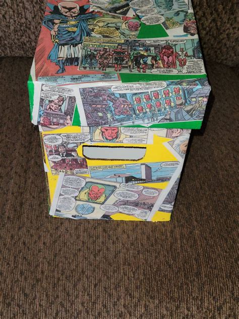 What If 19 Comic Book Storage Box Decoupage Art Mod Podge Etsy