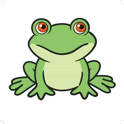 Royalty Free Cartoon Of Baby Frog Clip Art Vector Images