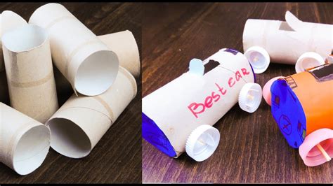 DIY Toy Cars From Toilet Paper Rolls YouTube