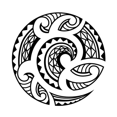 Tribal Tattoo Design Pattern Polynesian Mandala Vector Geometric