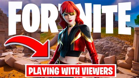 🔴 Fortnite Live Playing With Viewers Youtube