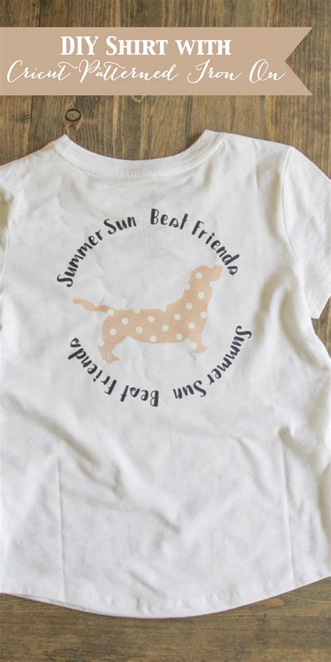 Simple T Shirt Diy With Cricut Patterned Iron On Everyday Party Magazine