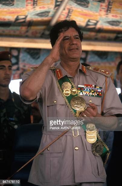 Muammar Gaddafi By Patrick Aventurier Photos And Premium High Res