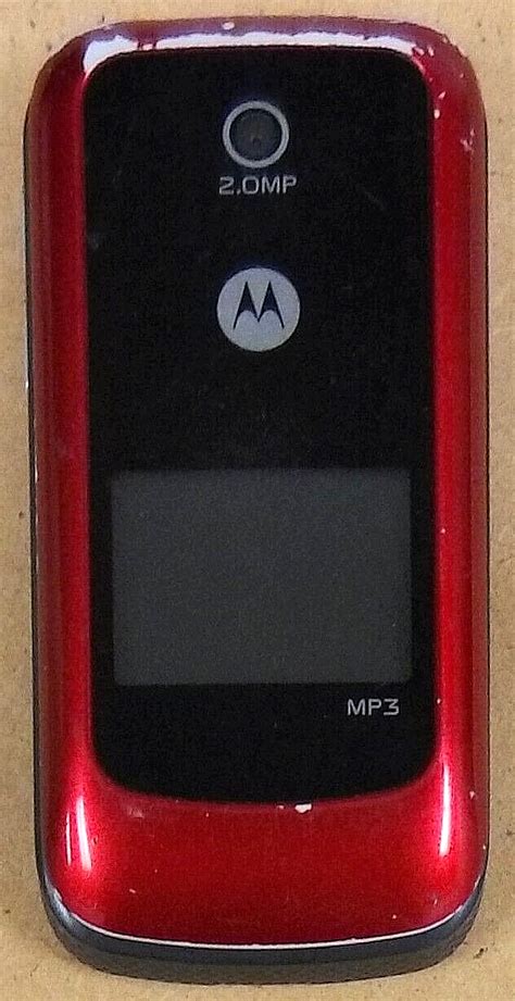 Motorola Wx345 Red Unlocked Rare International Flip Phone No
