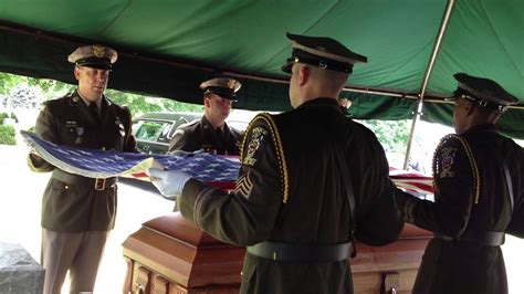 Pop's Funeral Ceremony Folding of the Flag - YouTube
