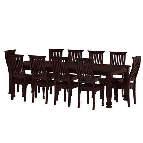 With over 200 dining room furniture designs you are sure to find a table to fit your personality. Colonial American Large Rustic Wood Dining Table and 10 ...