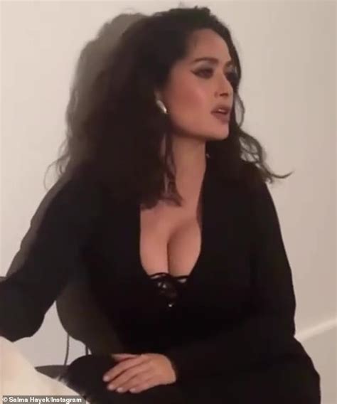 Salma Hayek Puts On Busty Display In New Video After Saying She Has Played A Stripper