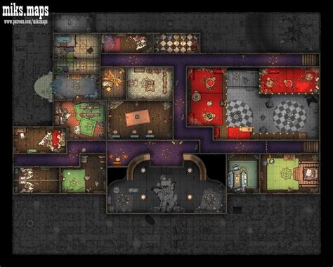 Haunted Mansion Second Floor X Battlemap Dungeon Miks Maps My Xxx Hot