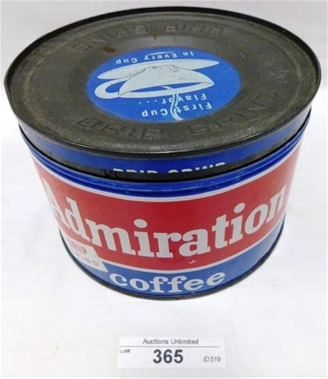 365 Admiration Coffee Drip Grind Tin 35 Inches Bidding Ends 513